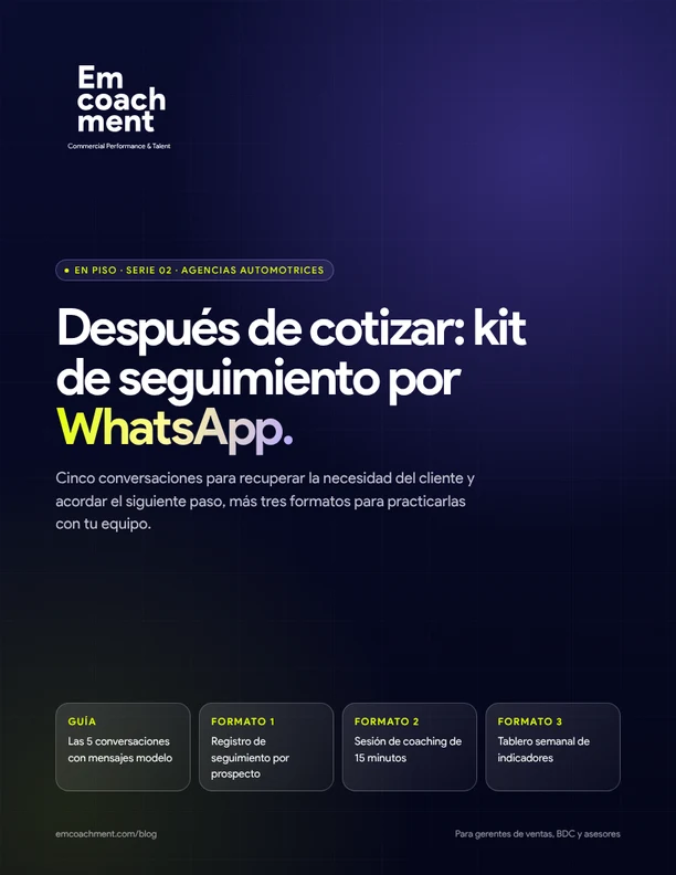 Portada del kit de seguimiento después de cotizar